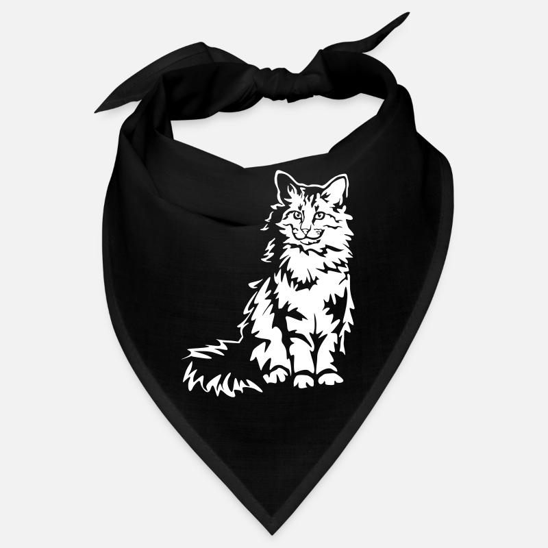 Chat des forêts norvégiennes « Black Edition » Bandana