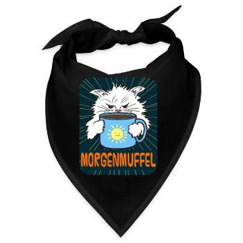 Morgenmuffel - Bandana - Schwarz - Vorne