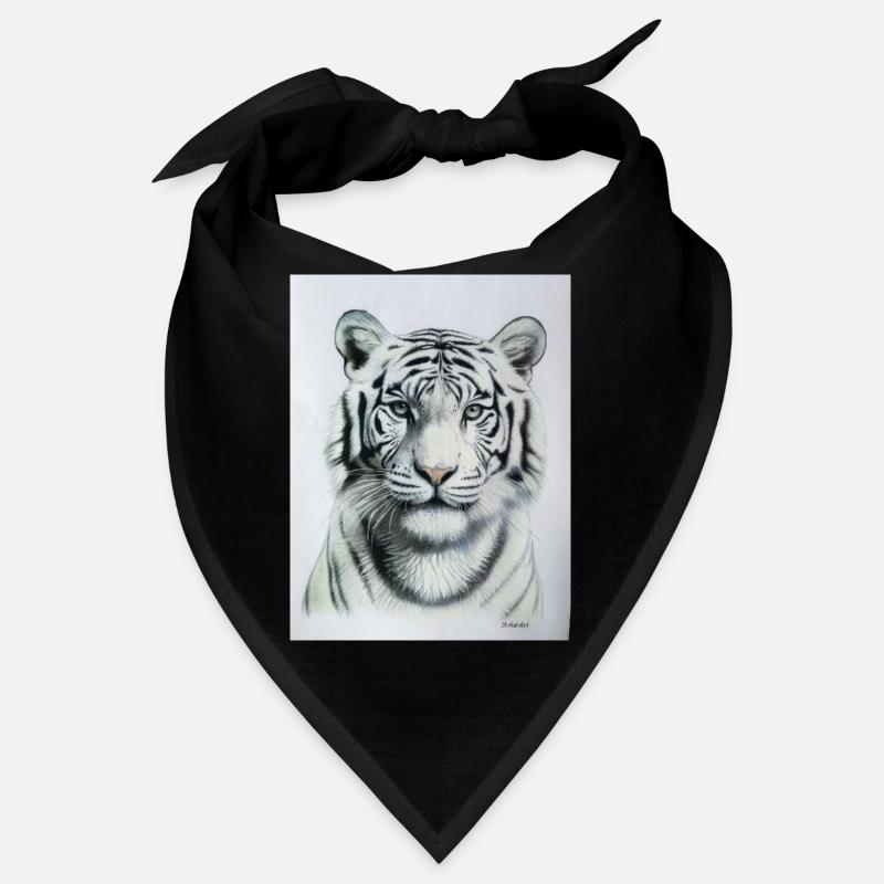 White Tiger - Weisser Tiger Bandana