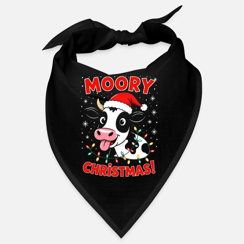 Vache Noël Drôle Fermier Joyeux Noël Bandana