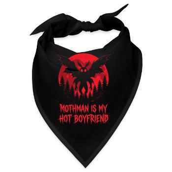 Mothman ist mein heißer Freund Kryptid - Bandana - Schwarz - Vorne