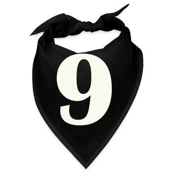 9 - Bandana - Schwarz - Vorne