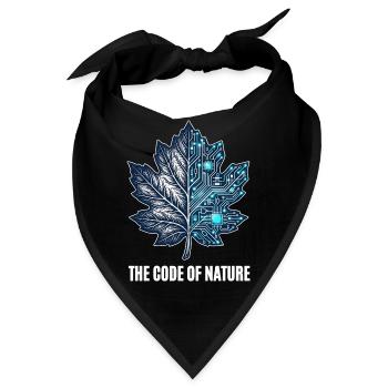 The Code Of Nature - Bandana - Schwarz - Vorne