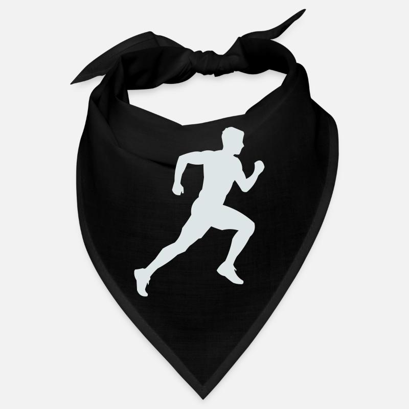 Sprint de silhouette en course Bandana