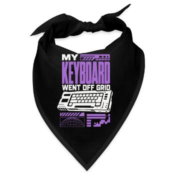 My Keyboard Went Off Grid – Gaming Tastatur - Bandana - Schwarz - Vorne