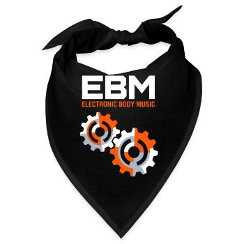 Electronic Body Music - EBM Industrial - Bandana - Schwarz - Vorne