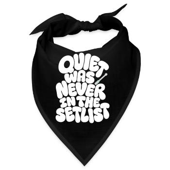 Schlagzeug – Quiet Was Never in the Setlist - Bandana - Schwarz - Vorne