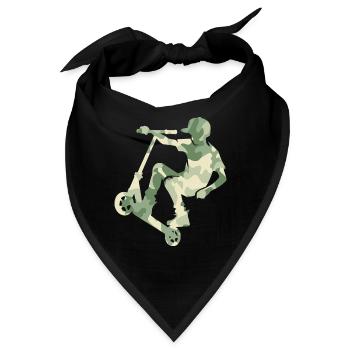 Camouflage Rider Scooter Teens - Bandana - Schwarz - Vorne