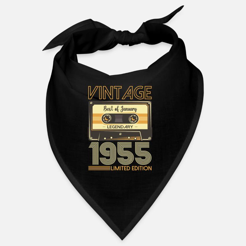 January born 1955 68th birthday present Bandana
