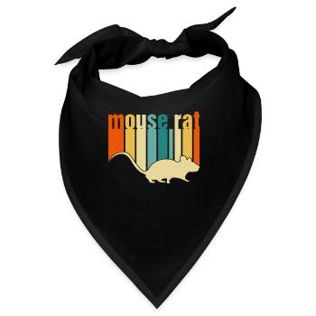 Mouse Rater Mouse Rat Parks and Recreations Scarec - Bandana - Schwarz - Vorne