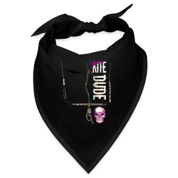 kitesurfen kite dude - Bandana - Schwarz - Vorne