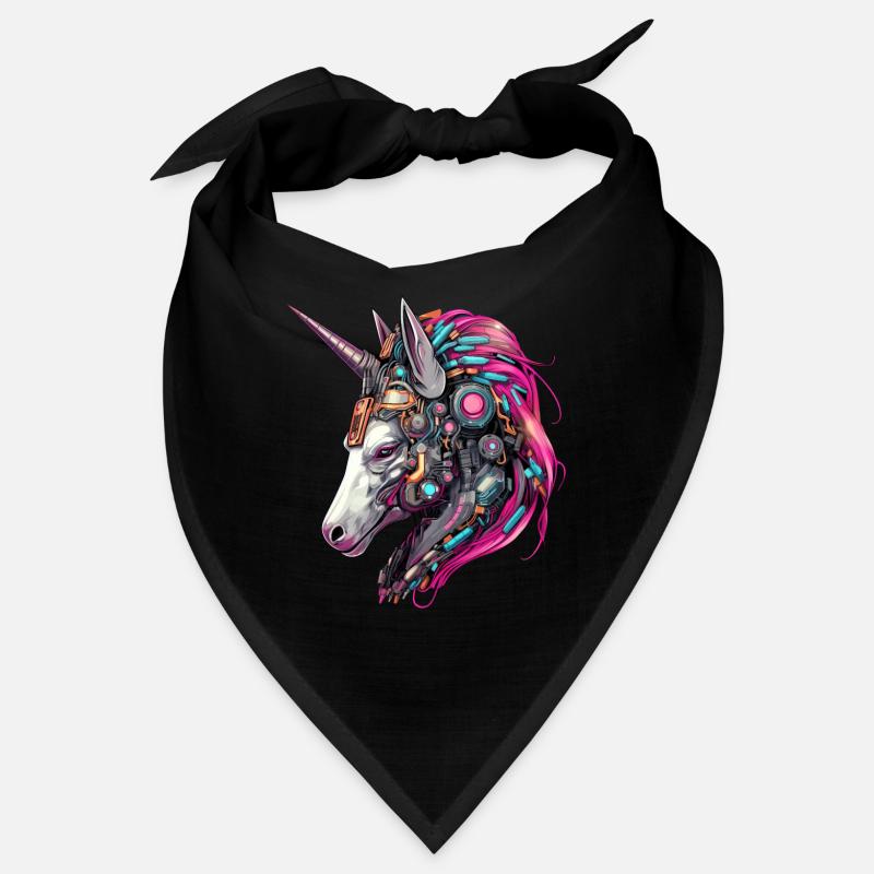 Cooler Einhorn-Cyborg-Roboter - Einzigartiges Bandana