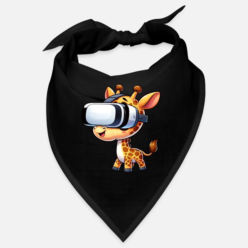 A Cool Giraffe with VR Headboard Bandana