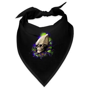 Alien BONE SQL - Bandana - Schwarz - Vorne