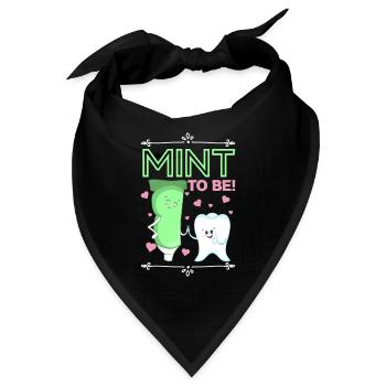 Mint to Be Zahnärztin Dental Zahnmedizin - Bandana - Schwarz - Vorne