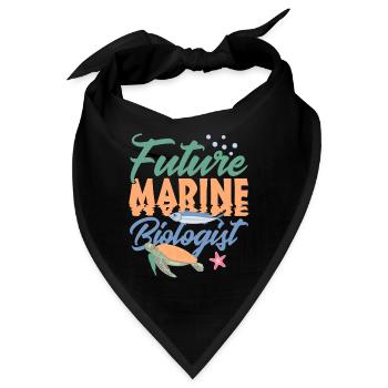 Zukünftiger Meeresbiologe Meeresbiologie Meerliebe - Bandana - Schwarz - Vorne