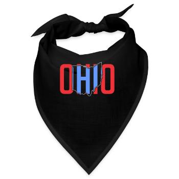 Ohio Cleveland Amerika Cincinnati Ohio State - Bandana - Schwarz - Vorne