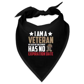 Veteran Der US Army Soldier Zitat - Bandana - Schwarz - Vorne