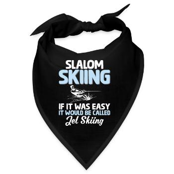 Slalom Wasserski fahren Wenn Es Einfach Wäre - Bandana - Schwarz - Vorne