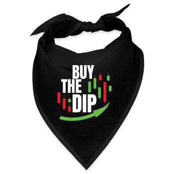 Kaufen Sie Den Dip - Buy The Dip - Bandana - Schwarz - Vorne