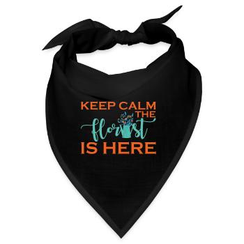 Ruhe Bewahren Der Florist Ist Da - Florist - Bandana - Schwarz - Vorne