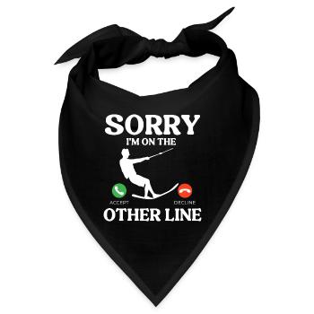 Entschuldigung Ich Bin Auf Der Anderen Leitung - Bandana - Schwarz - Vorne