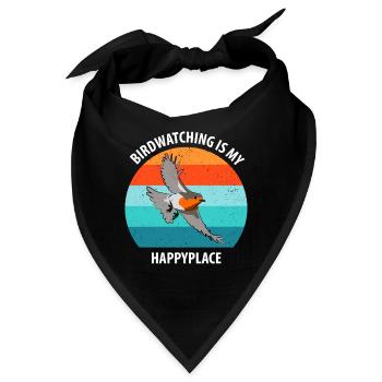 Vogelbeobachtung Vögel Beobachten Birding Vogel - Bandana - Schwarz - Vorne