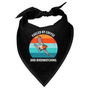 Vogelbeobachtung Vögel Beobachten Birding Vogel - Bandana - Schwarz - Vorne