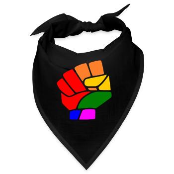 Lgbt - Bandana - Schwarz - Vorne