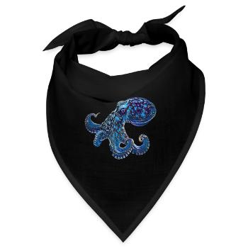 Oktopus - Bandana - Schwarz - Vorne
