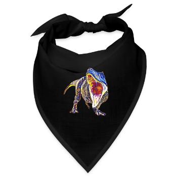 T-Rex - Bandana - Schwarz - Vorne