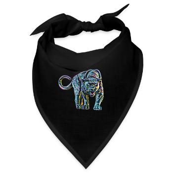 Panther - Bandana - Schwarz - Vorne
