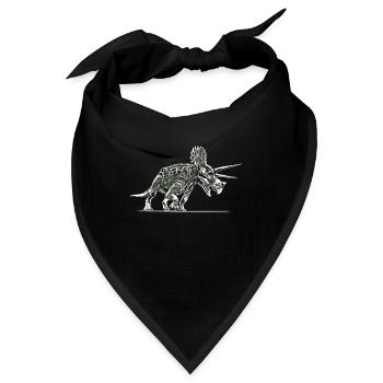 Triceratops - Bandana - Schwarz - Vorne