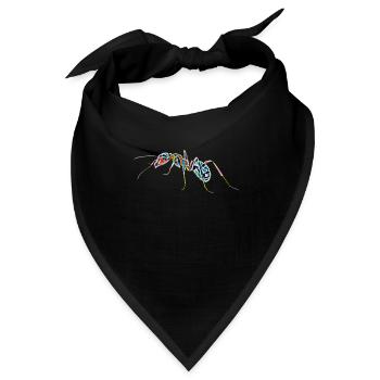 Ameise - Bandana - Schwarz - Vorne