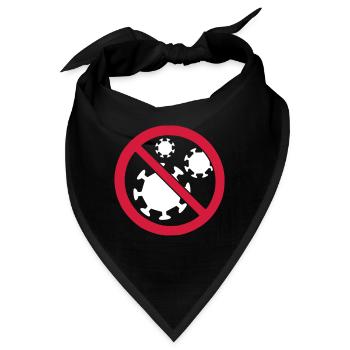 Virus - Bandana - Schwarz - Vorne