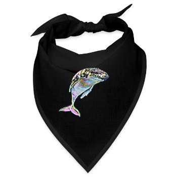 Wal - Bandana - Schwarz - Vorne