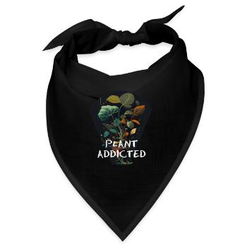 Plant Addicted - Pflanzensüchtig - Bandana - Schwarz - Vorne