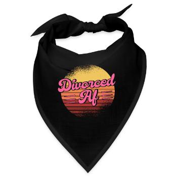 Scheidung Geschieden Geschiedene Geschenk - Bandana - Schwarz - Vorne