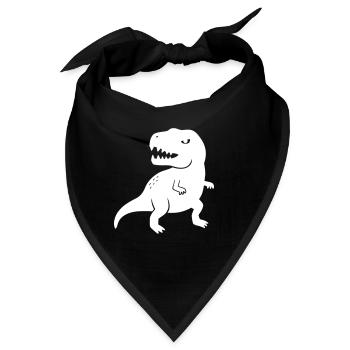 Dinosaurier Tyrannosaurus Rex - Bandana - Schwarz - Vorne