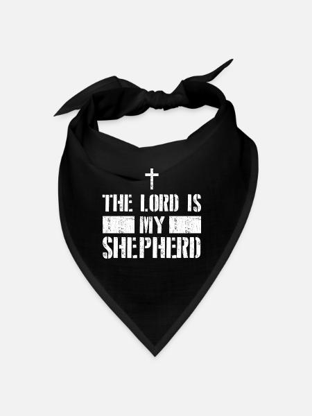 Jesus Mein Hirte Christlich Glaube - Bandana - Schwarz
