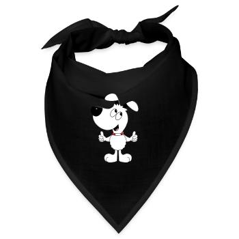 HUND - HUNDE - SUPER - LIKE - LIKEN - MÖGEN - Bandana - Schwarz - Vorne