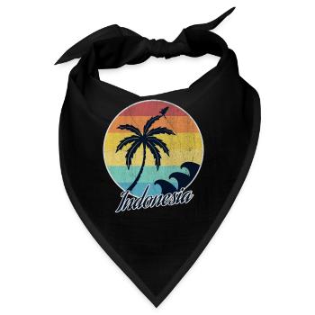 Indonesien - Bandana - Schwarz - Vorne