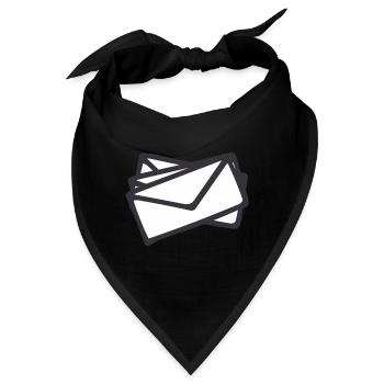 Briefe - Bandana - Schwarz - Vorne