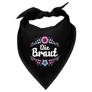 Junggesellinnenabschied Die Braut - Bandana - Schwarz - Vorne