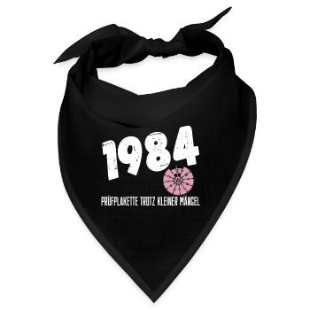 40. Geburtstag 1984 TÜV Lustig Geschenkidee - Bandana - Schwarz - Vorne