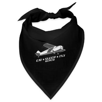 Fliegen - Bandana - Schwarz - Vorne