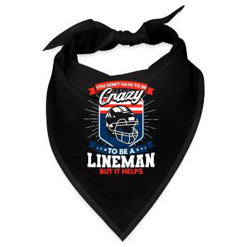 American Football Mannschaft American Football Foo - Bandana - Schwarz - Vorne