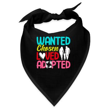 Adoption von Kindern Adoption Pflegeeltern - Bandana - Schwarz - Vorne