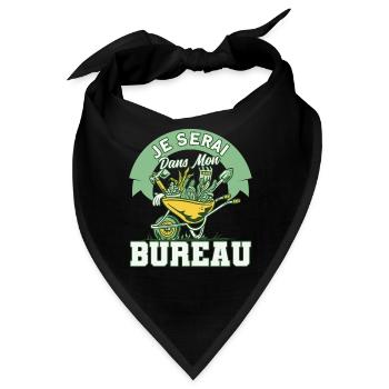 Schrebergarten Garten Gartenarbeit Geschenk - Bandana - Schwarz - Vorne