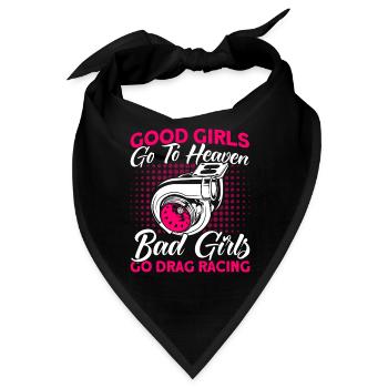 Drag Race Drag Racing Autorennen Geschenk - Bandana - Schwarz - Vorne